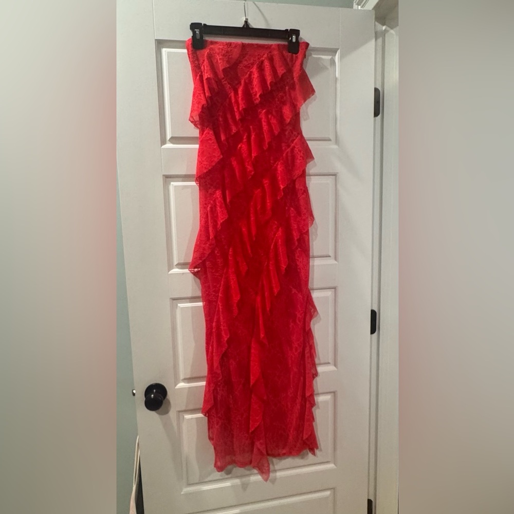 EUC Wild Fable Vibrant Red Lace Dress XS